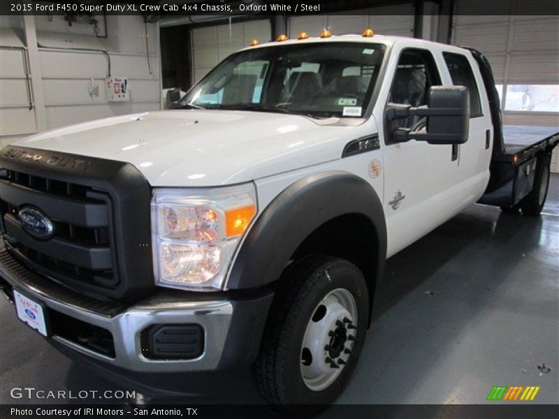 Oxford White / Steel 2015 Ford F450 Super Duty XL Crew Cab 4x4 Chassis