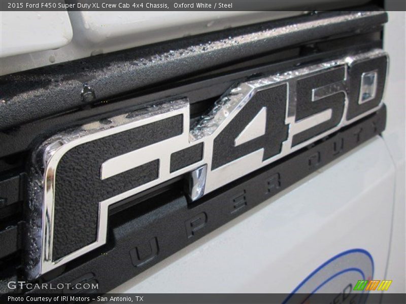 Oxford White / Steel 2015 Ford F450 Super Duty XL Crew Cab 4x4 Chassis