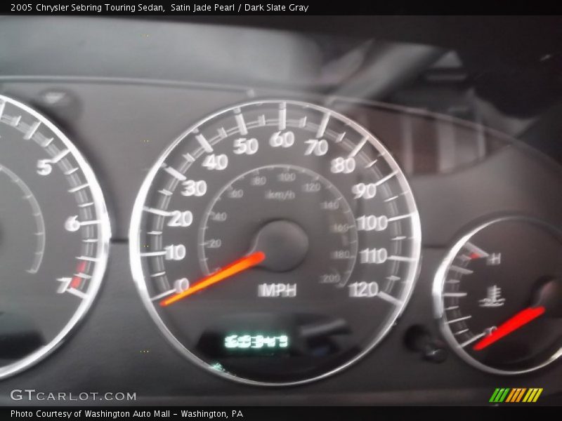 Satin Jade Pearl / Dark Slate Gray 2005 Chrysler Sebring Touring Sedan