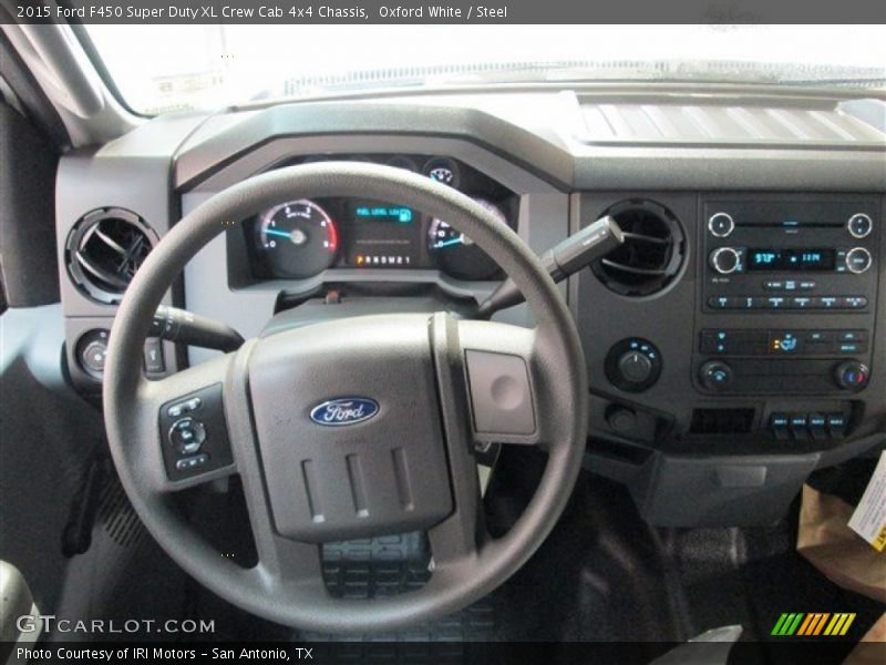 Oxford White / Steel 2015 Ford F450 Super Duty XL Crew Cab 4x4 Chassis