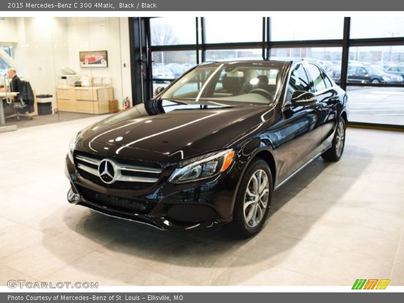 Black / Black 2015 Mercedes-Benz C 300 4Matic