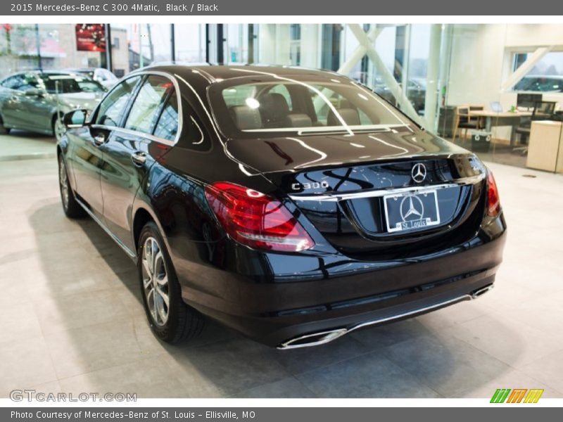 Black / Black 2015 Mercedes-Benz C 300 4Matic