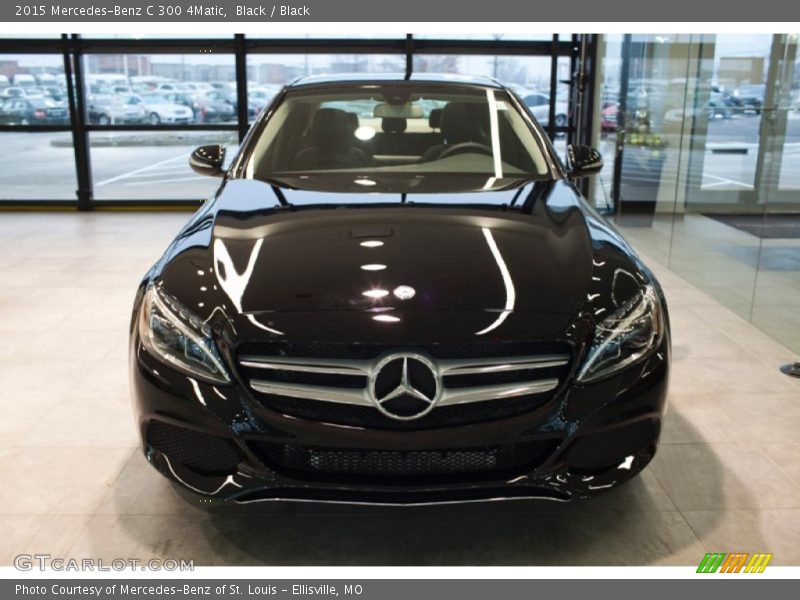 Black / Black 2015 Mercedes-Benz C 300 4Matic