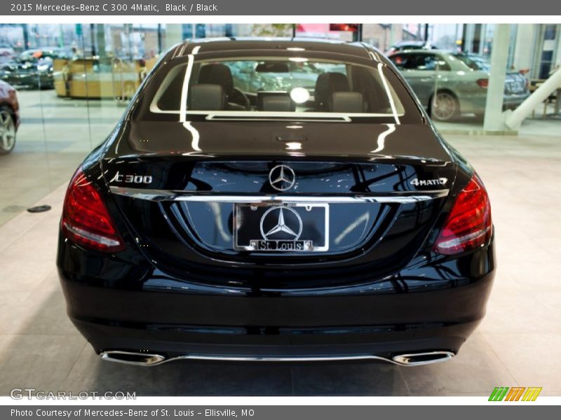 Black / Black 2015 Mercedes-Benz C 300 4Matic
