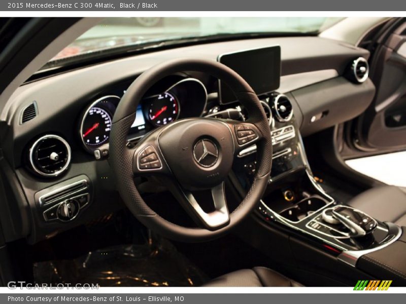 Black / Black 2015 Mercedes-Benz C 300 4Matic