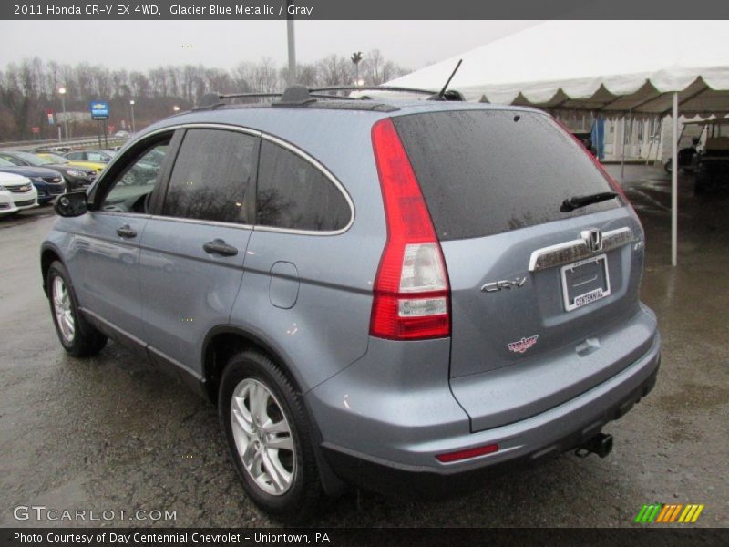 Glacier Blue Metallic / Gray 2011 Honda CR-V EX 4WD