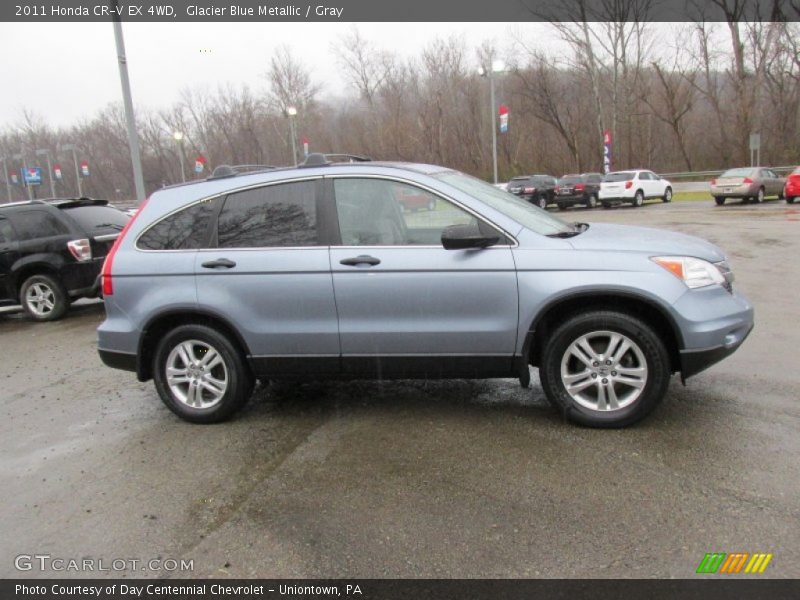 Glacier Blue Metallic / Gray 2011 Honda CR-V EX 4WD