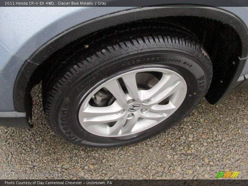 Glacier Blue Metallic / Gray 2011 Honda CR-V EX 4WD