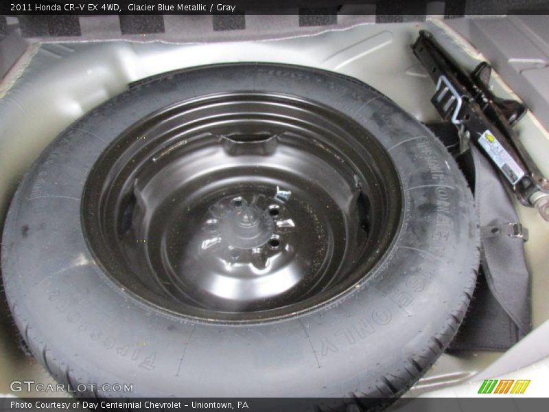 Glacier Blue Metallic / Gray 2011 Honda CR-V EX 4WD