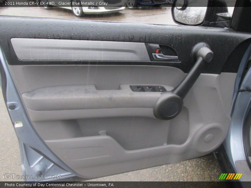 Glacier Blue Metallic / Gray 2011 Honda CR-V EX 4WD