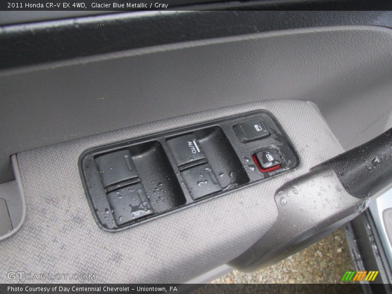 Glacier Blue Metallic / Gray 2011 Honda CR-V EX 4WD