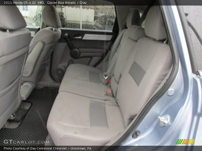 Glacier Blue Metallic / Gray 2011 Honda CR-V EX 4WD