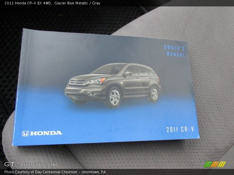 Glacier Blue Metallic / Gray 2011 Honda CR-V EX 4WD