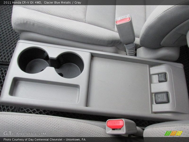 Glacier Blue Metallic / Gray 2011 Honda CR-V EX 4WD