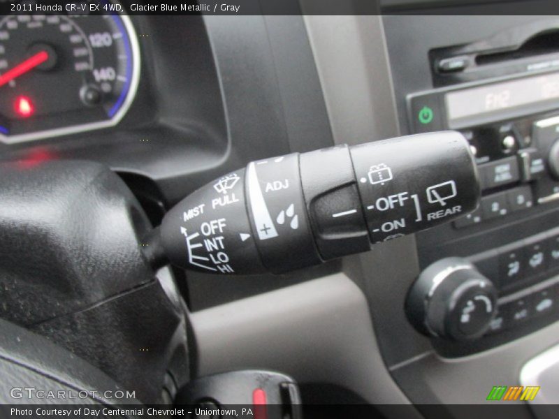 Glacier Blue Metallic / Gray 2011 Honda CR-V EX 4WD