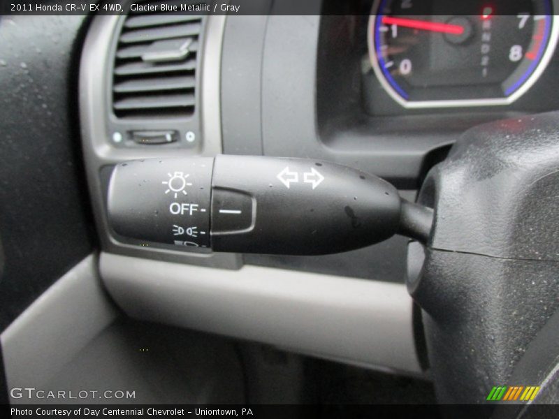 Glacier Blue Metallic / Gray 2011 Honda CR-V EX 4WD