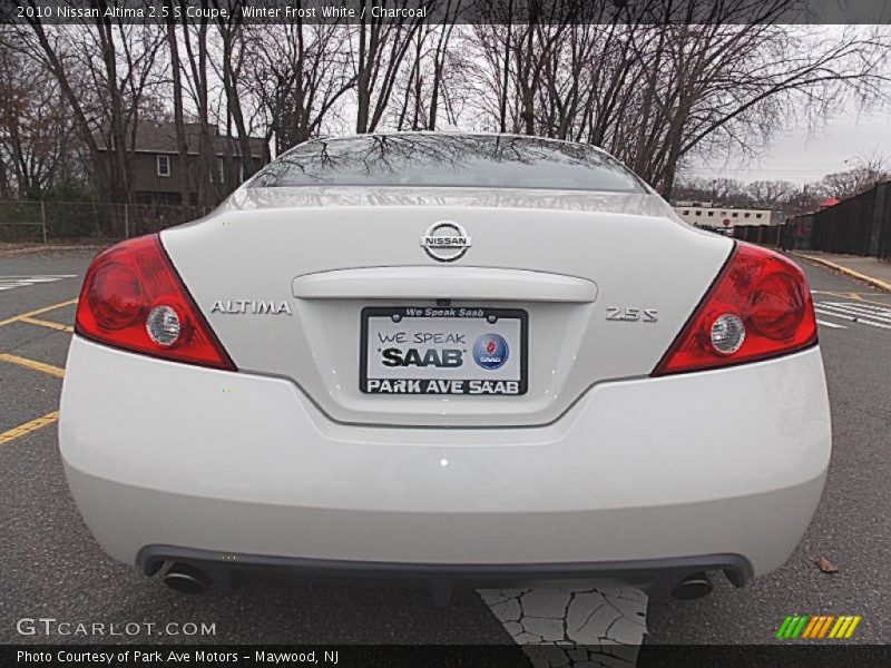 Winter Frost White / Charcoal 2010 Nissan Altima 2.5 S Coupe