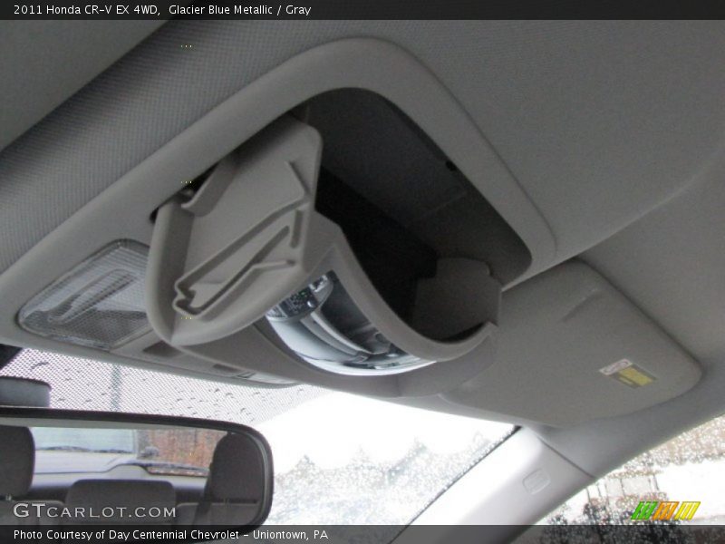 Glacier Blue Metallic / Gray 2011 Honda CR-V EX 4WD