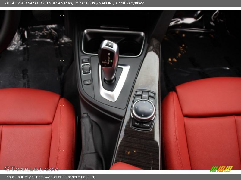 Mineral Grey Metallic / Coral Red/Black 2014 BMW 3 Series 335i xDrive Sedan