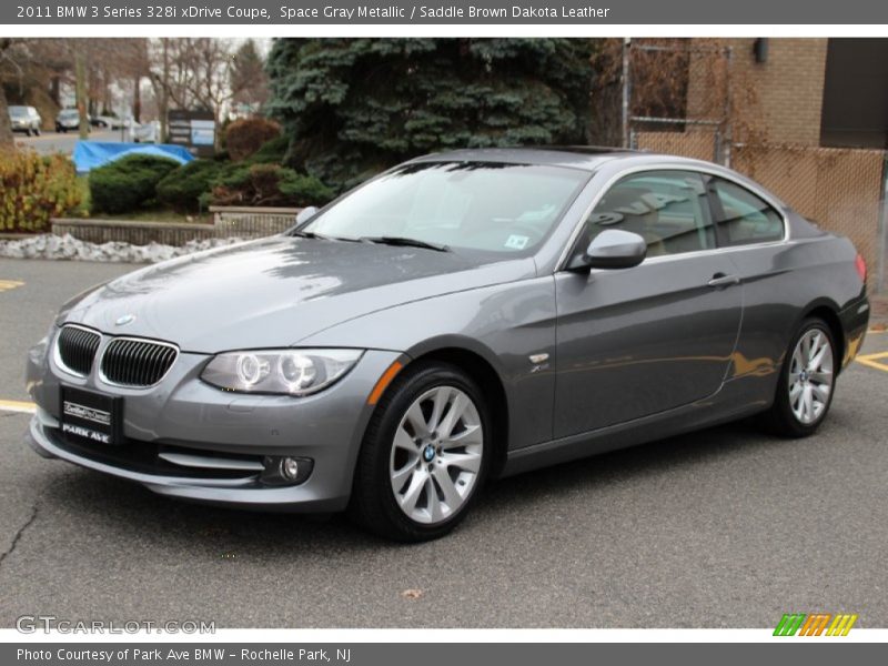 Space Gray Metallic / Saddle Brown Dakota Leather 2011 BMW 3 Series 328i xDrive Coupe