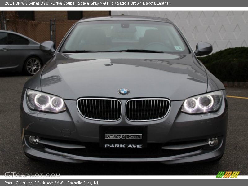 Space Gray Metallic / Saddle Brown Dakota Leather 2011 BMW 3 Series 328i xDrive Coupe