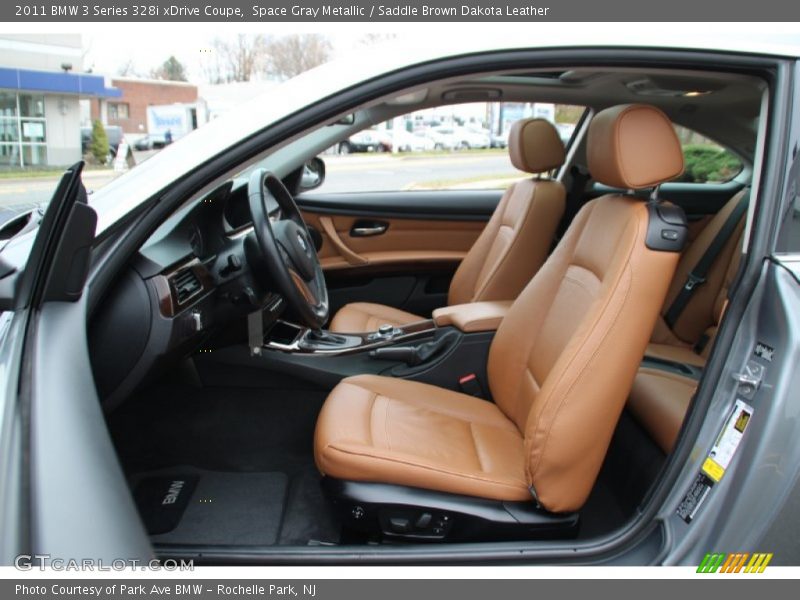 Space Gray Metallic / Saddle Brown Dakota Leather 2011 BMW 3 Series 328i xDrive Coupe