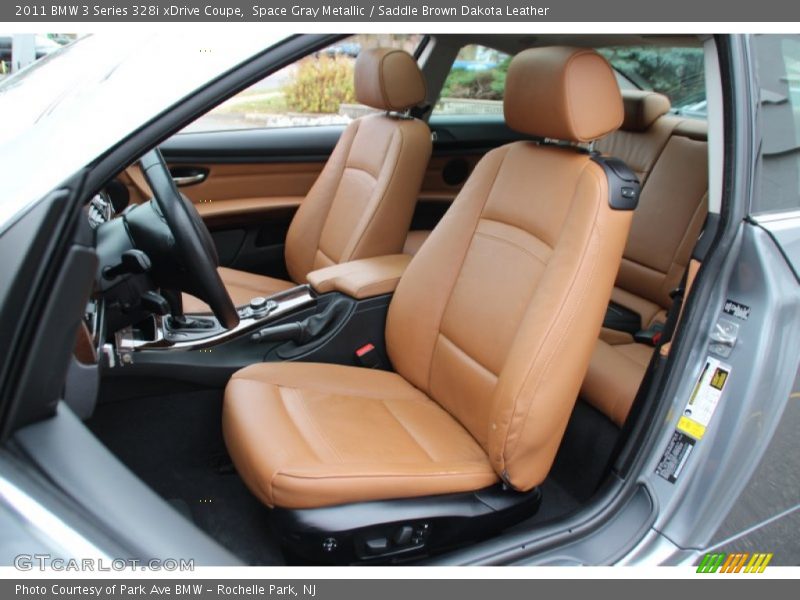 Space Gray Metallic / Saddle Brown Dakota Leather 2011 BMW 3 Series 328i xDrive Coupe