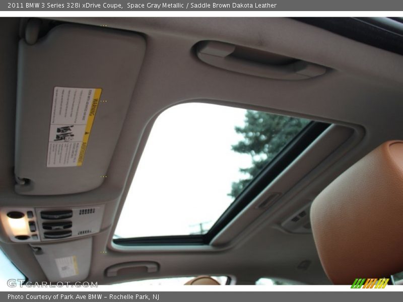 Space Gray Metallic / Saddle Brown Dakota Leather 2011 BMW 3 Series 328i xDrive Coupe