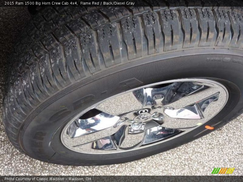 Flame Red / Black/Diesel Gray 2015 Ram 1500 Big Horn Crew Cab 4x4