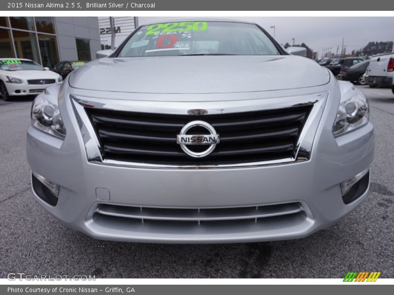 Brilliant Silver / Charcoal 2015 Nissan Altima 2.5 S