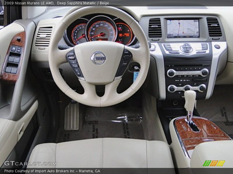 Deep Sapphire Metallic / Beige 2009 Nissan Murano LE AWD