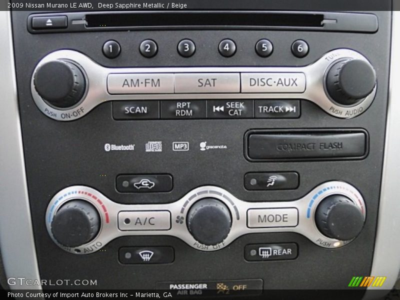 Deep Sapphire Metallic / Beige 2009 Nissan Murano LE AWD