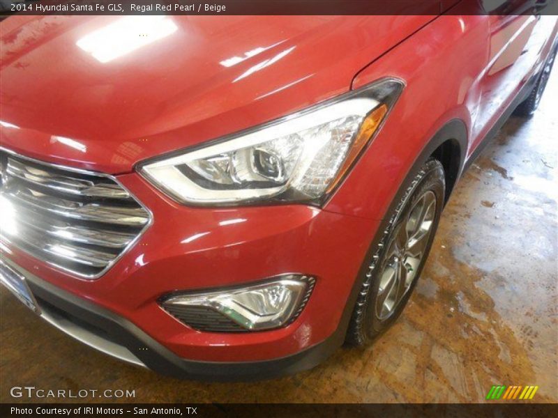 Regal Red Pearl / Beige 2014 Hyundai Santa Fe GLS