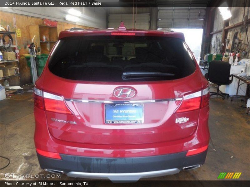 Regal Red Pearl / Beige 2014 Hyundai Santa Fe GLS