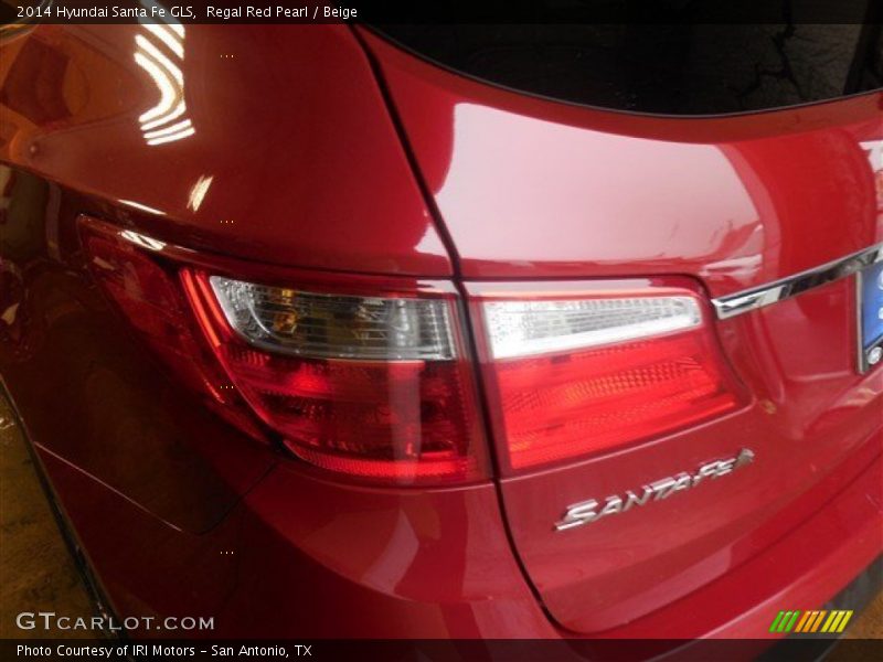 Regal Red Pearl / Beige 2014 Hyundai Santa Fe GLS