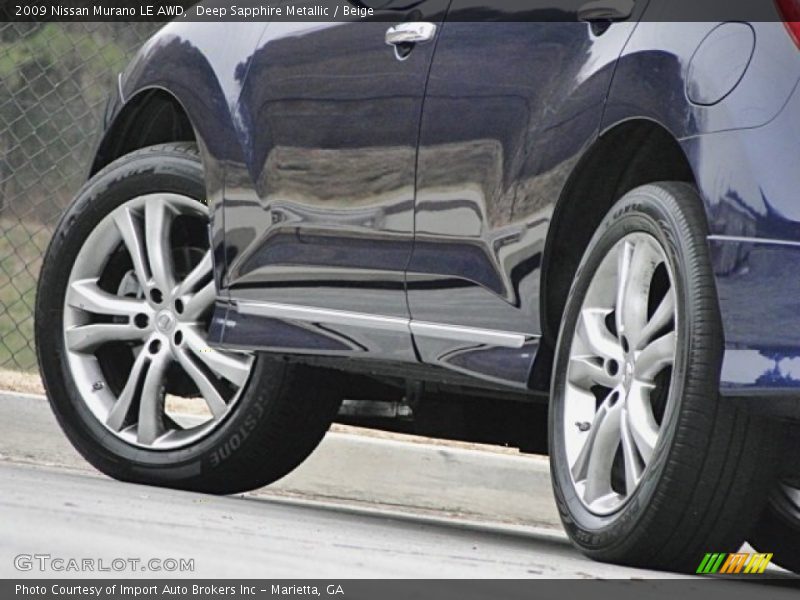 Deep Sapphire Metallic / Beige 2009 Nissan Murano LE AWD