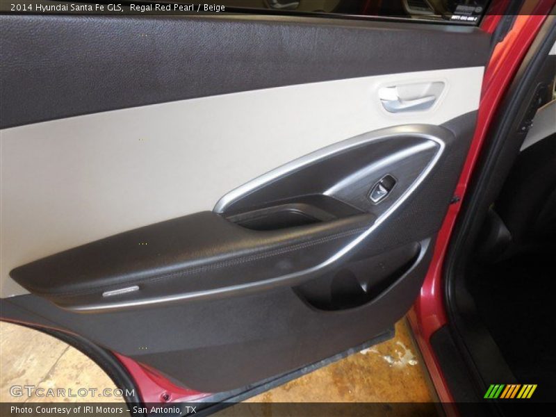 Regal Red Pearl / Beige 2014 Hyundai Santa Fe GLS