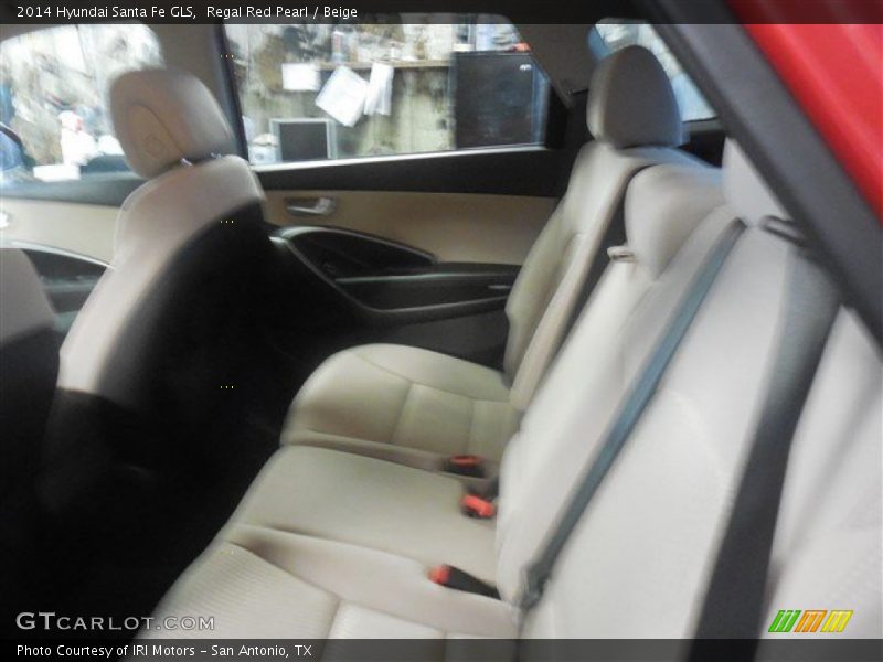 Regal Red Pearl / Beige 2014 Hyundai Santa Fe GLS