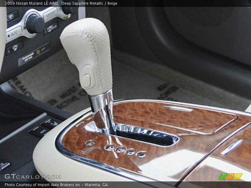 Deep Sapphire Metallic / Beige 2009 Nissan Murano LE AWD