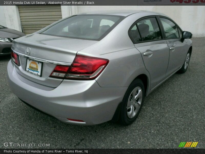 Alabaster Silver Metallic / Black 2015 Honda Civic LX Sedan