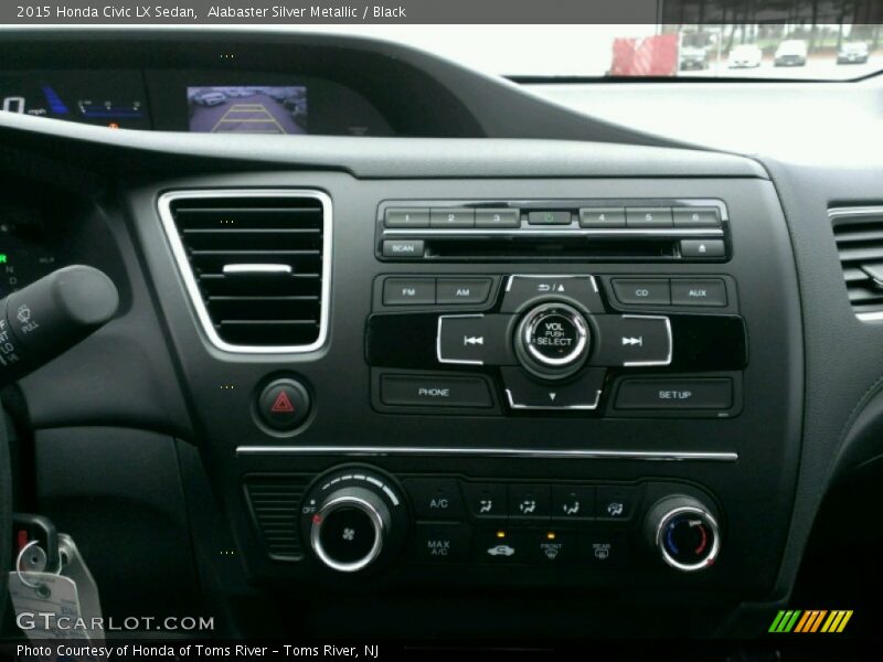 Alabaster Silver Metallic / Black 2015 Honda Civic LX Sedan