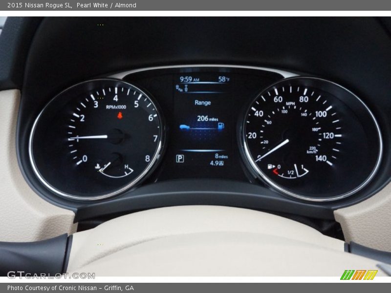 Pearl White / Almond 2015 Nissan Rogue SL