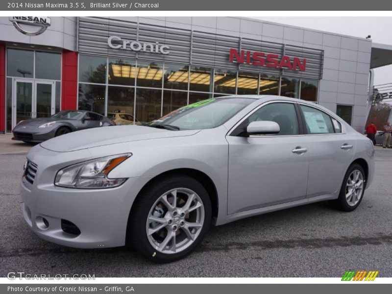 Brilliant Silver / Charcoal 2014 Nissan Maxima 3.5 S