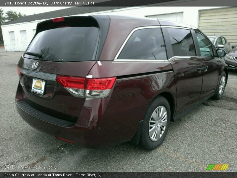 Dark Cherry Pearl / Beige 2015 Honda Odyssey LX