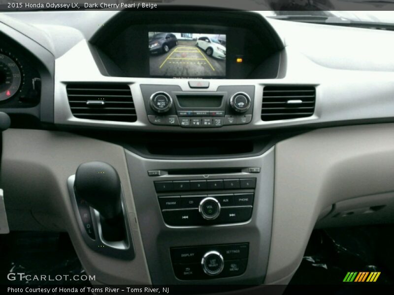 Dark Cherry Pearl / Beige 2015 Honda Odyssey LX