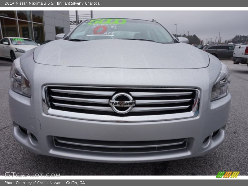 Brilliant Silver / Charcoal 2014 Nissan Maxima 3.5 S