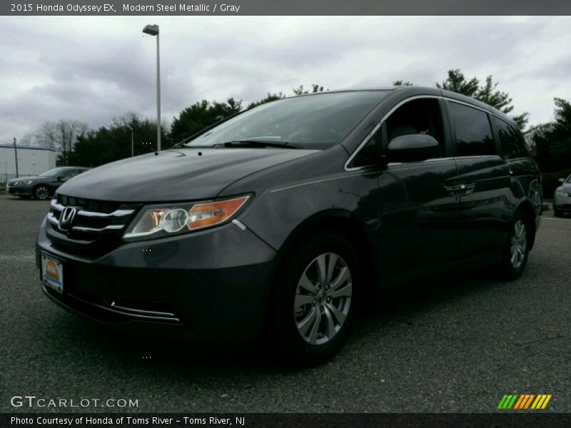Modern Steel Metallic / Gray 2015 Honda Odyssey EX