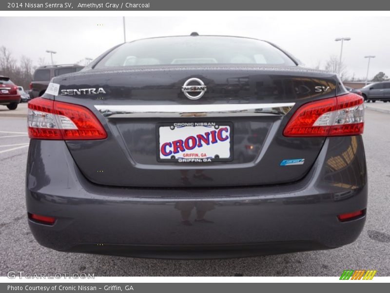 Amethyst Gray / Charcoal 2014 Nissan Sentra SV