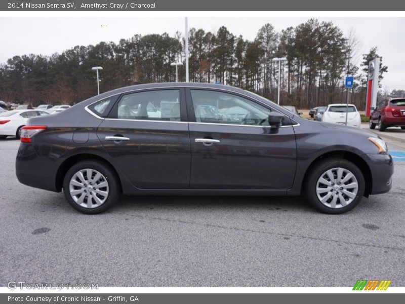 Amethyst Gray / Charcoal 2014 Nissan Sentra SV