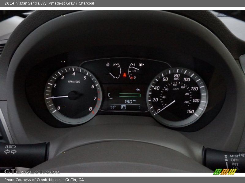 Amethyst Gray / Charcoal 2014 Nissan Sentra SV
